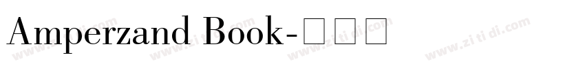 Amperzand Book字体转换 Amperzand Book字体转换